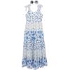 image:imageSpeechless Girls Sleeveless Chiffon Maxi Tiered Dress with SunglassesIvoryBlue