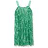 image:imageSpeechless Girls Sleeveless Fringe Sequin Party DressEmerald Green