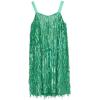 image:imageSpeechless Girls Sleeveless Fringe Sequin Party DressEmerald Green
