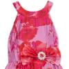 image:imageSpeechless Girls Sleeveless Halter Neck Organza High Low Tea Length Dress with Rhinstone Trim BowRedLilac