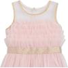 image:imageSpeechless Girls Sleeveless Illusion Neck Cupcake Tulle Sash Belt KneeLength DressPinkgold