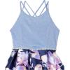 image:imageSpeechless Girls Sleeveless Maxi High Low Party DressNavyLavender