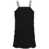 image:imageSpeechless Girls Sleeveless Mesh Pearl Strap Ruched Bodycon DressBlack