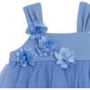 image:imageSpeechless Girls Sleeveless Satin 3D Applique Flower Tulle Party DressPeriwinkle
