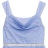 image:imageSpeechless Girls Sleeveless Scoop Neck Tulle Midi Dress with Embellished WaistPeriwinkle