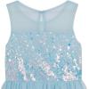 image:imageSpeechless Girls Sleeveless Sequined Party Dress with Illusion NeckSky Blue
