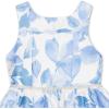 image:imageSpeechless Girls Sleeveless Shimmer Organza Tiered DressIvoryBlue