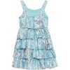 image:imageSpeechless Girls Sleeveless Sweetheart Neck Tiered Floral Midi Dress with Sparkle Waist AccentAquaGrey