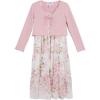 image:imageSpeechless Girls 2piece Floral Maxi Dress Set with CardiganIvoryPink
