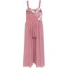 image:imageSpeechless Girls Floral Appliqu Romper With Chiffon Walkthrough Maxi Skirt OverlayMauve
