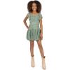image:imageSpeechless Girls Flutter Sleeve Drop Waist Lace Party DressSage