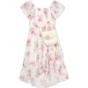 image:imageSpeechless Girls Flutter Sleeve Midi Dress and PurseIvoryCoral