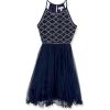 image:imageSpeechless Girls Halter Neck Fit and Flare Party DressNavy