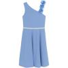 image:imageSpeechless Girls One Shoulder Skater Party DressPeriwinkle