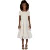 image:imageSpeechless Girls Puff Sleeve Square Neck Smocked Floral Midi DressIvory