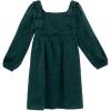image:imageSpeechless Girls Satin Babydoll Party DressHunter Green
