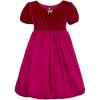 image:imageSpeechless Girls Short Sleeve Velvet Bodice and Satin Bubble Skirt Party DressFuchsia