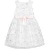 image:imageSpeechless Girls Sleeveless Butterfly Embroidered Mesh Party DressIvoryPink