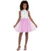 image:imageSpeechless Girls Sleeveless Caviar Glitter Mesh Tulle Party DressIvorylavendar