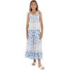 image:imageSpeechless Girls Sleeveless Chiffon Maxi Tiered Dress with SunglassesIvoryBlue