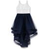 image:imageSpeechless Girls Sleeveless Fit and Flare High Low Party DressIvoryNavy