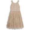 image:imageSpeechless Girls Sleeveless Glitter Tulle Corkscrew Party DressChampagne
