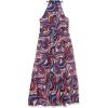 image:imageSpeechless Girls Sleeveless Halter Maxi Tiered Chiffon DressNavyMulti