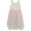 image:imageSpeechless Girls Sleeveless Scoop Neck Sequin Bodice Hanky Hem Midi DressDustymauve