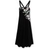 image:imageSpeechless Girls Sleeveless Scuba Crepe Maxi Slip Party DressBlack