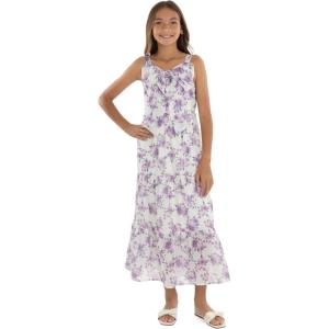 image:imageSpeechless Girls Chiffon Flounce Maxi Dress with SunglassesIvoryLilac
