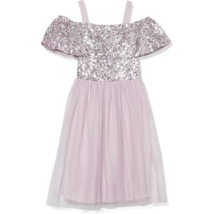 image:imageSpeechless Girls Cold Shoulder Party DressDusty Lilac