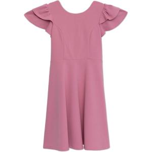 image:imageSpeechless Girls Flutter Sleeve Skater DressMauve