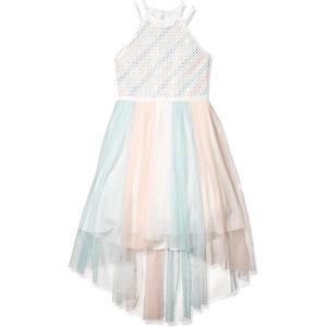 image:imageSpeechless Girls High Neck Party Dress with Mesh SkirtMulti Pastel