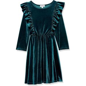 image:imageSpeechless Girls Long Sleeve Stretch Velvet DressTeal