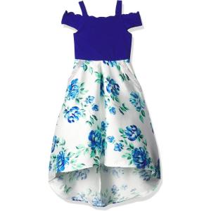 image:imageSpeechless Girls Off The Shoulder High Low Party DressBlueIvory