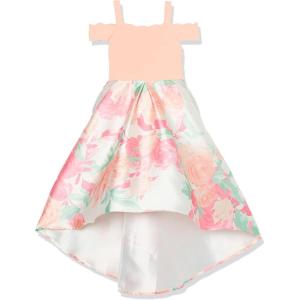 image:imageSpeechless Girls Off The Shoulder High Low Party DressCoralFloral