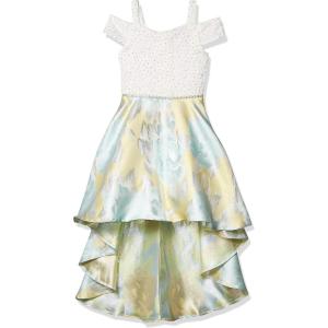 image:imageSpeechless Girls Off The Shoulder High Low Party DressMintYellow