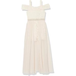 image:imageSpeechless Girls Off The Shoulder Maxi Party DressPale Blush