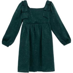 image:imageSpeechless Girls Satin Babydoll Party DressHunter Green