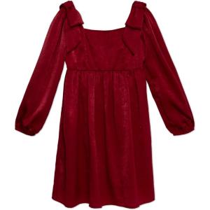 image:imageSpeechless Girls Satin Babydoll Party DressRed