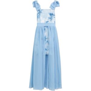 image:imageSpeechless Girls Sequin Maxi Party Dress with Chiffon WalkThrough SkirtPeriwinkle