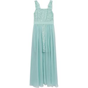 image:imageSpeechless Girls Sequin Maxi Party Dress with Chiffon WalkThrough SkirtSeafoam
