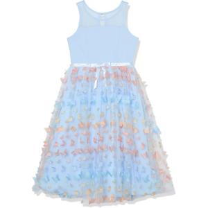 image:imageSpeechless Girls Sleeveless 3D Butterfly Maxi Party DressBluePastel