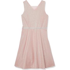 image:imageSpeechless Girls Sleeveless Aline Glitter Party DressRoseSilver