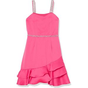 image:imageSpeechless Girls Sleeveless Bridal Satin Fit and Flare Party DressBaby Pink