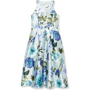 image:imageSpeechless Girls Sleeveless Halter Neck Mikado DressMintFloral