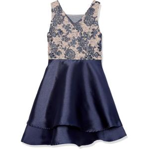image:imageSpeechless Girls Sleeveless Lace and Chiffon Party DressNavy