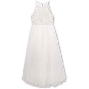 image:imageSpeechless Girls Sleeveless Maxi Sparkle and Tulle Party DressIvory