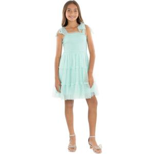 image:imageSpeechless Girls Sleeveless Mesh Dot Tiered Tulle DressMint