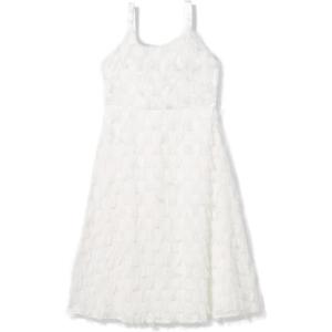 image:imageSpeechless Girls Sleeveless Off White Eyelash Midi Party DressOffwhite